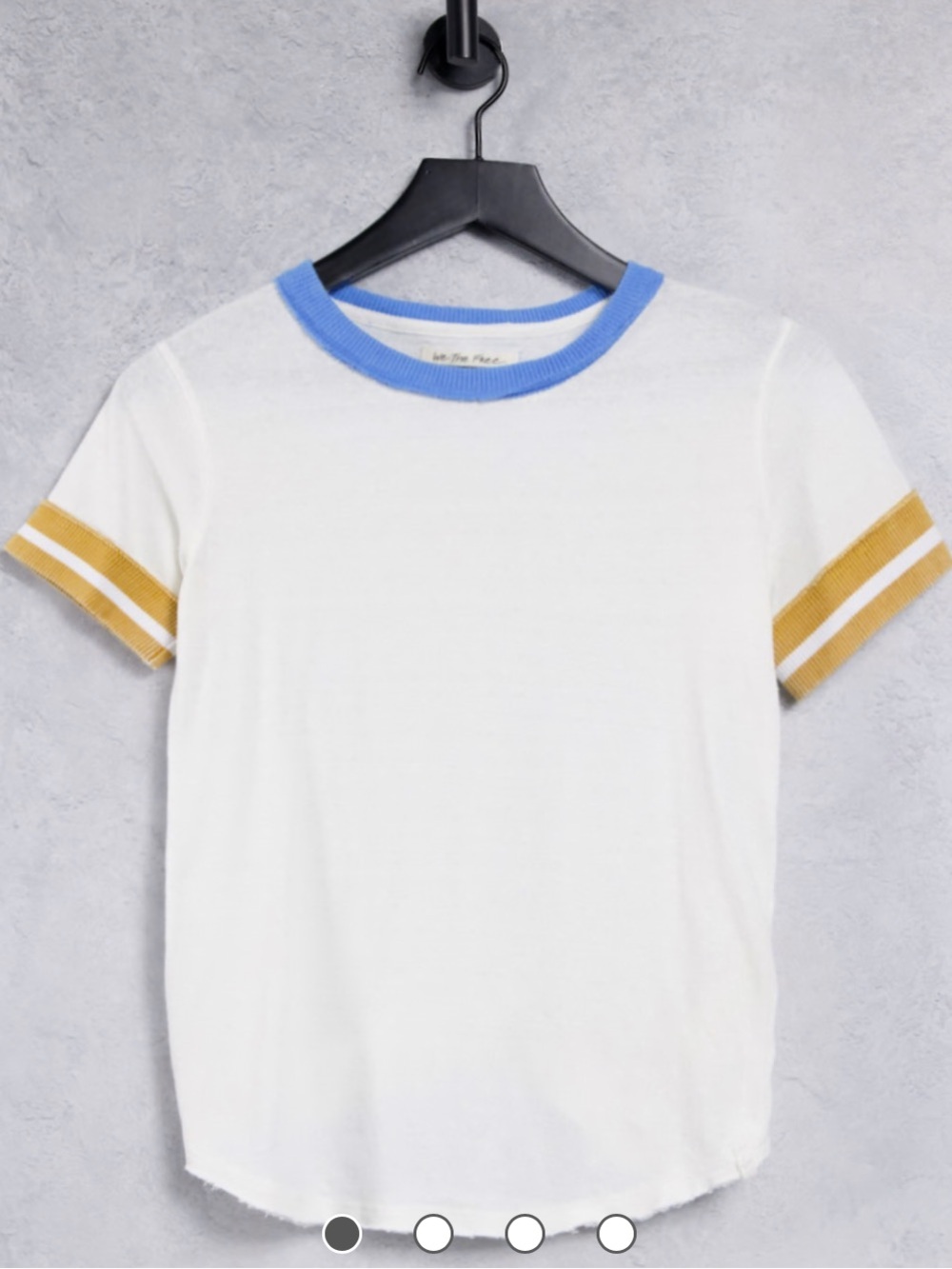 Free People lets do this ringer t-shirt in retro stripe